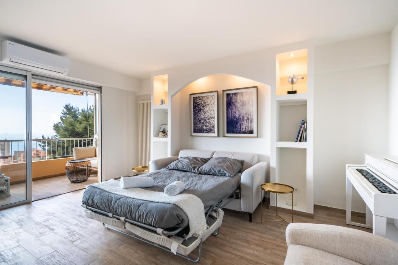 Monaco Border, Sea View, Terrace, Free Parking Διαμέρισμα Beausoleil Εξωτερικό φωτογραφία